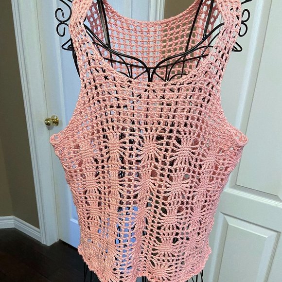 🎀 3 for $25 Cotton Crochet Tank Top - Picture 1 of 9